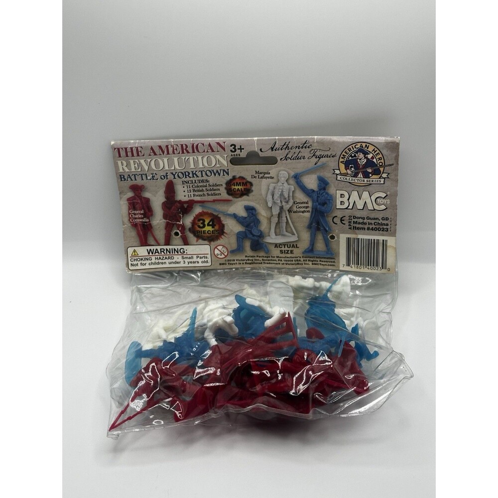 BMC Toys American Revolution Battle of Yorktown 32 Pcs, 54mm Soldiers Set